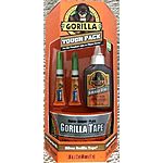 Gorilla Tough Pack - (3) different variety packs available -- As Low As $3.50 YMMV WALMART B&amp;M -- Original/Wood/Super Glue; Black/Silver/Packing Tape