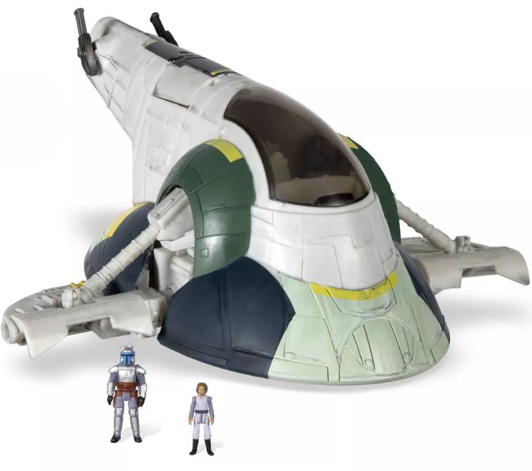 Star Wars Micro Galaxy Squadron Jango Fett's Starship (Slave I) 7" Vehicle & Figures: $10.49 + Free Pickup @ Target