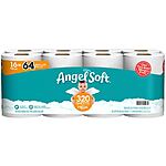 16-Count Angel Soft Mega Roll 2-Ply Bath Tissue $9 + Free Store Pickup on $10+