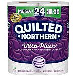 6-Count Quilted Northern Mega Roll Toilet Paper (Ultra Plush) $4 Free Store Pickup ($10 Min.)