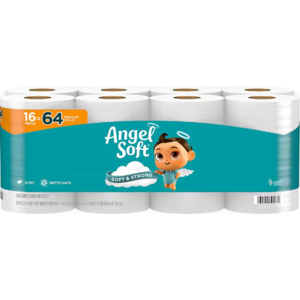 16-Count Angel Soft 2-Ply Mega Rolls Toilet Paper $8.10 + Free Store Pickup on $10+
