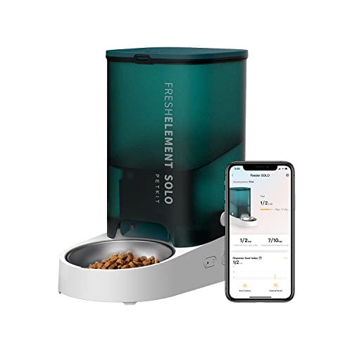 PETKIT Automatic WiFi Cat Feeder, APP Control for Remote Feeding & Monitor, Schedule Up to 10 Meals Per Day, 304 Stainless Steel & Advanced Fresh Lock Technology $29.99