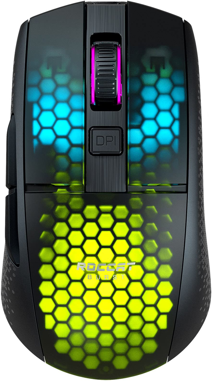 ROCCAT Burst Pro Air Lightweight Symmetrical, Wireless RGB Gaming Mouse with 19K DPI Optical Owl-Eye Sensor, Optical Switches, Titan Wheel, 81-Gram Weight – Black $46.93