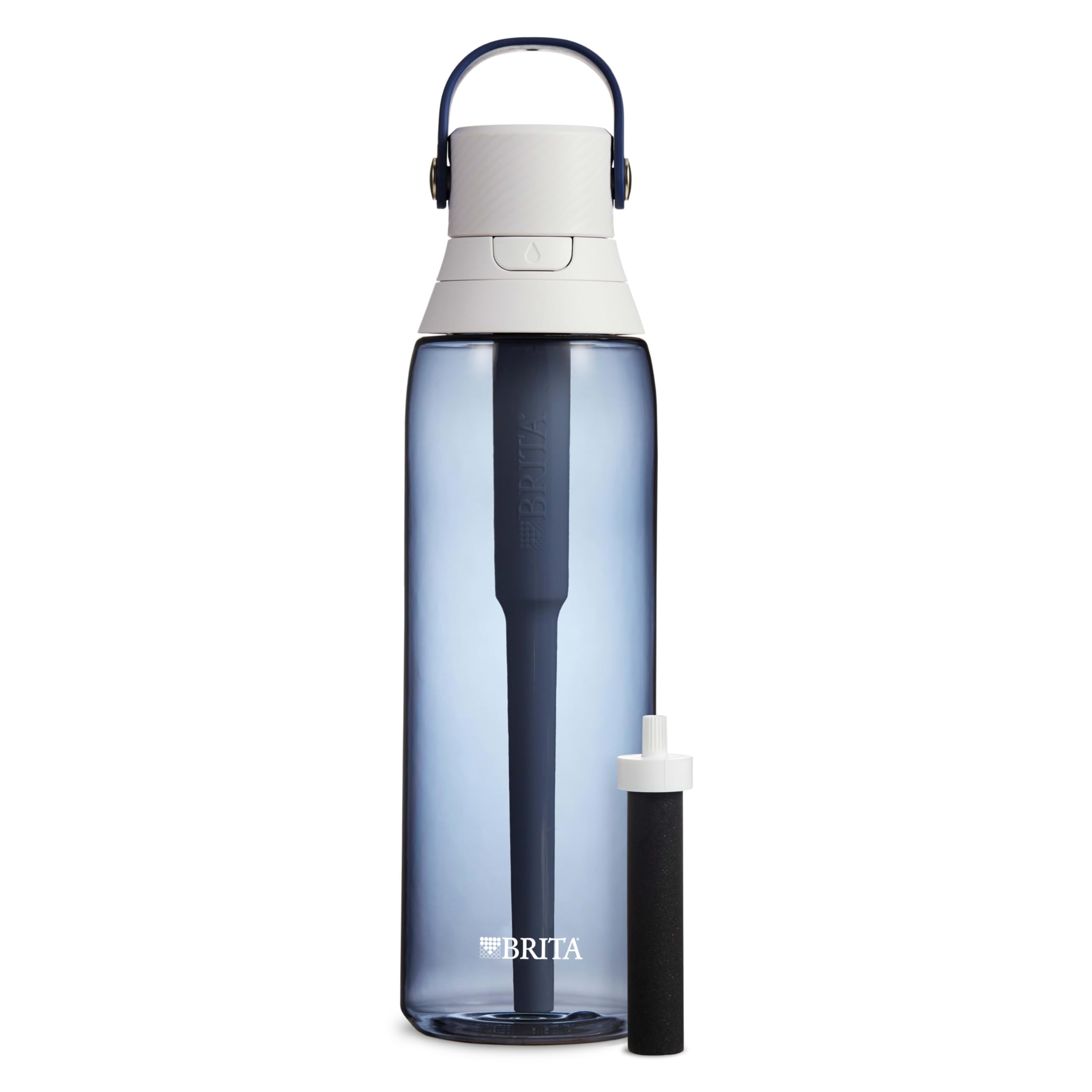 Brita Insulated Filtered Water Bottle with Straw, Reusable, Christmas Gift and Stocking Stuffer For Men and Women, BPA Free Plastic, Night Sky, 26 Ounce $12.89