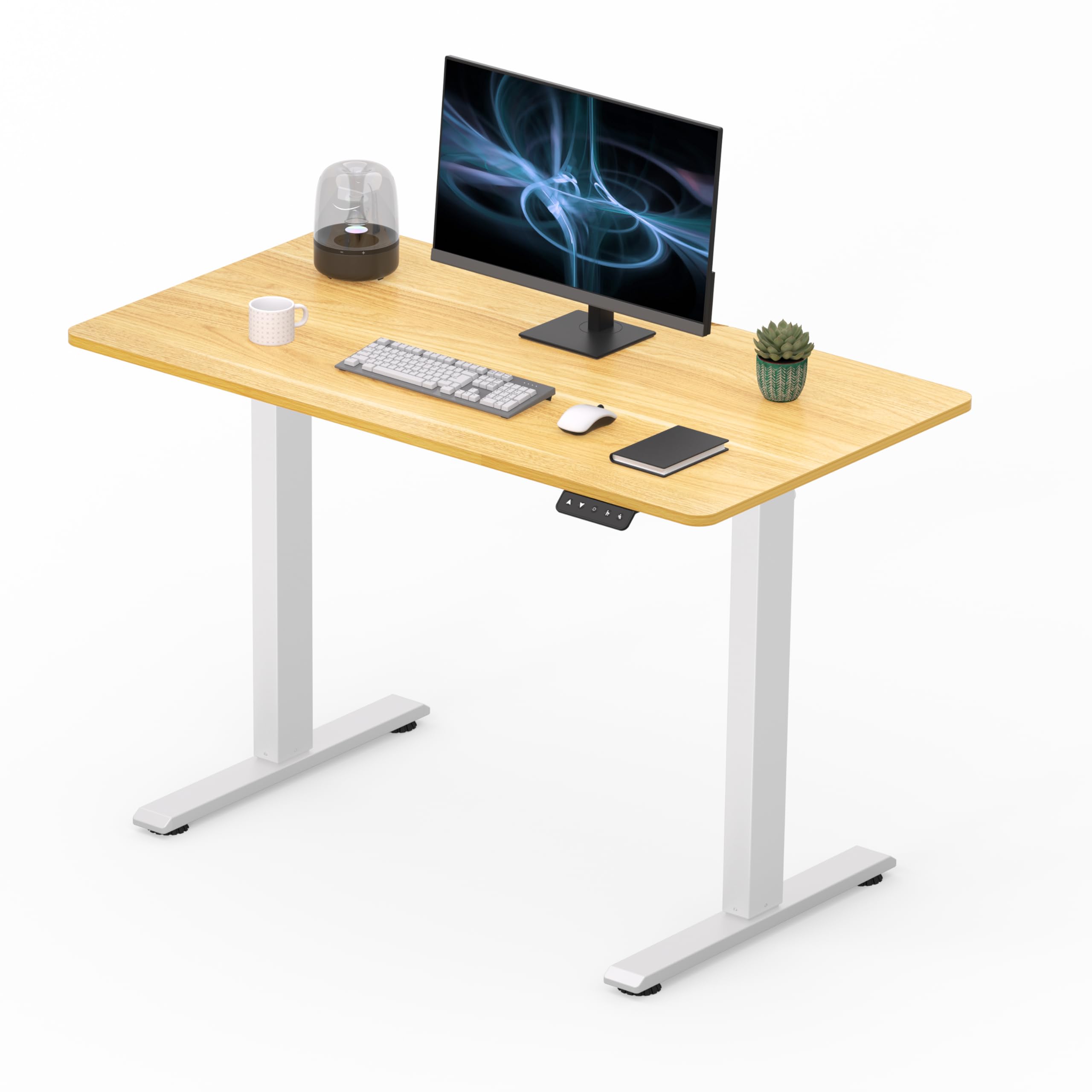 FitStand Adjustable Stand Up Desk with Whole Piece Desk Board 44