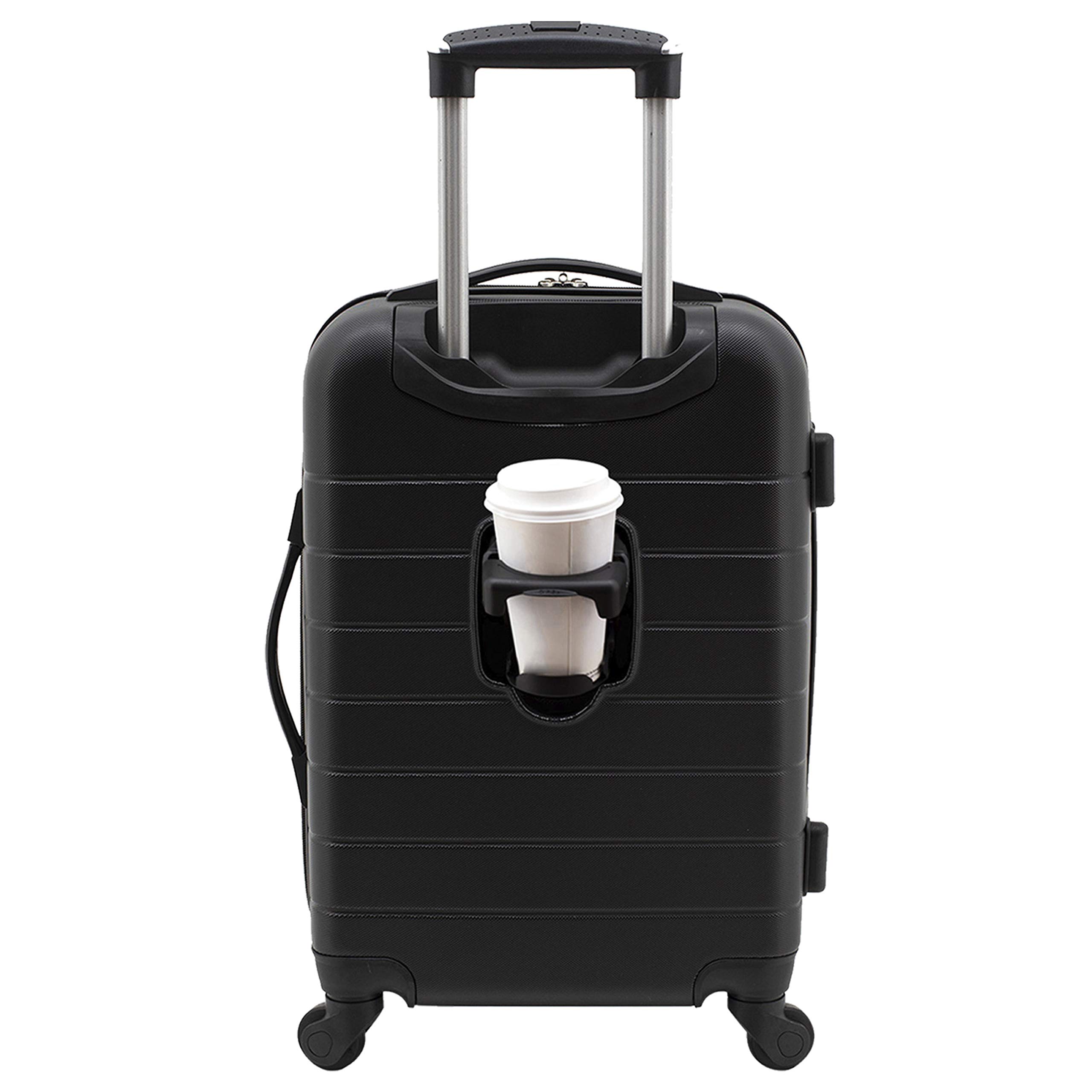 Wrangler 20" Smart Spinner Carry-On Luggage With Usb Charging Port ,Black $31.45