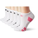 Champion Women's No Show Performance Socks, 6 and 12-Pair Packs Available, White/Assorted, 5/9 $7.01
