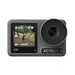 DJI Osmo Action 3 Standard Combo, Waterproof Action Camera with 4K HDR &amp; Super-Wide FOV, 10-Bit Color Depth, HorizonSteady, Cold Resistant &amp; Long-Lasting $199