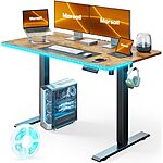 48" Marsail Adjustable Electric Standing Desk w/ LED Lights (Rustic) $99.90 + Free Shipping