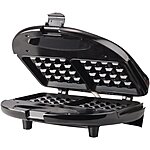 Brentwood TS-243 Non-Stick Dual Waffle Maker, Black $9.97