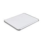 KitchenAid Classic Plastic Cutting Board with Perimeter Trench and Non Slip Edges, Dishwasher Safe, 11 inch x 14 inch, White and Gray $9.49