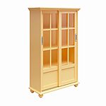 Ameriwood Home Aaron Lane Bookcase with Sliding Glass Doors, Sunlight Yellow $139 @Amazon