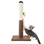PETMAKER Cat Scratching Post - Tall Scratcher for Cats and Kittens with Sisal Rope and Carpet, Hanging Mouse Toy for Interactive Play (24.5 Inch) $12.26 @ Amazon