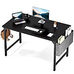 Sweetcrispy Computer Office Desk 48 Inch Kids Student Study Writing Work with Storage Bag &amp; Headphone Hooks Modern Simple Home Bedroom PC Table $39.99