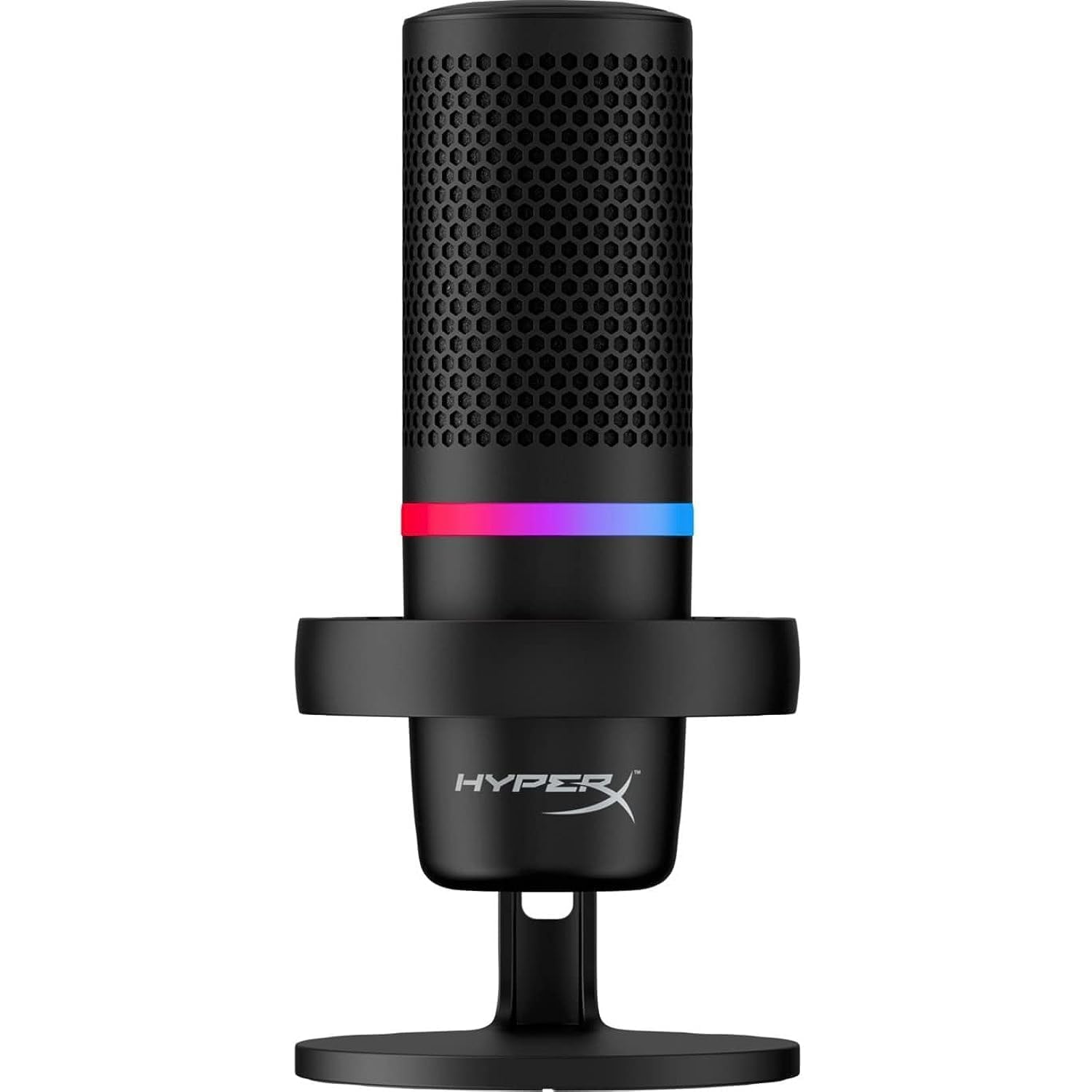 HyperX DuoCast – RGB USB Condenser Microphon, Low-profile Shock Mount, Cardioid, Omnidirectional, Pop Filter, Gain Control, Gaming, Streaming $49.99 at Amazon