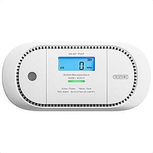 X-Sense Carbon Monoxide Detector Alarm with Digital LCD Display, Replaceable Battery CO Alarm Detector with Peak Value Memory, XC01-R $20.29