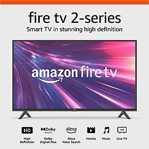 Amazon Fire TV 40" 2-Series HD smart TV with Fire TV Alexa Voice Remote, stream live TV without cable