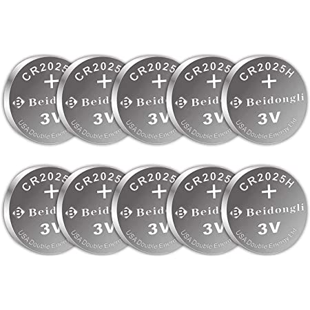 CR2025 3V Lithium Coin Battery (10-Batteries)【5-Year Warranty】 - $5.99