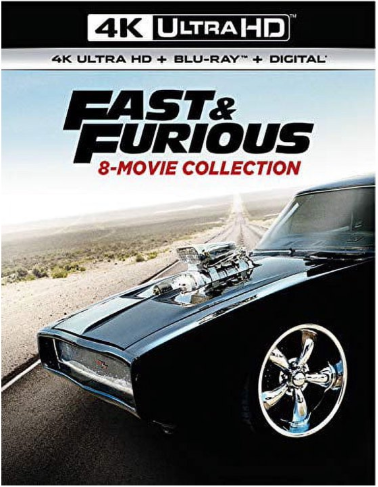 Fast & Furious: 8-Movie Collection (4K Ultra HD + Blu-ray) $47.99