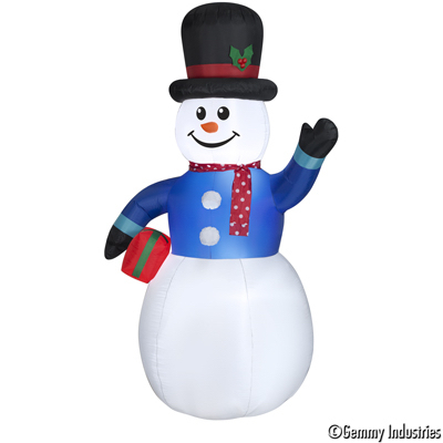 Holiday Time 9ft Snowman Inflatable - $25