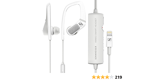 Sennheiser AMBEO Smart Headset (iOS) – Active Noise Cancellation, Transparent Hearing and 3D Sound Recording - $49,95