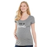 Maternity a:glow™ "Due in" Month Graphic Tee - $7.20