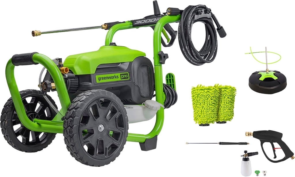 Greenworks Electric Pressure Washer 3000 PSI Combo Kit *Best Buy Total and App Only - $379