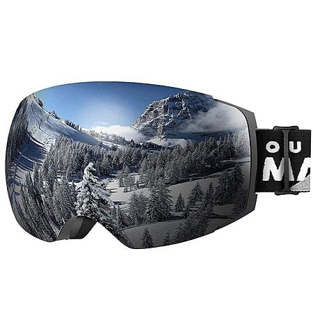 OutdoorMaster Frameless Ski Snowboard Goggles Pro w/ Interchangeable Lens (various colors) $23