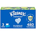 $5.70 3-Pack 160-Count Kleenex Facial Tissues with S&amp;S