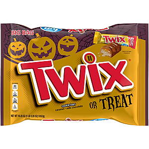 Select Areas: 18.28oz Twix Fun Size Halloween Chocolate Candy Bars .25