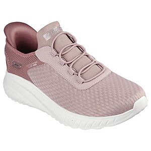 40 Skechers Women's Bobs Squad Chaos Hands Free Slip-ins Sneakers (Blush,Regular and Wide sizes