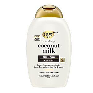 $4.64 OGX Nourishing + Coconut Milk Moisturizing Shampoo Paraben-Free, Sulfate-Free 13 fl oz  with S&S