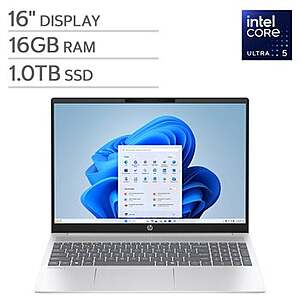 HP OmniBook 5 16" Touch FHD+ Laptop Intel Ultra 5 225U 16GB LPDDR5x 1TB SSD (1920 x 1200) $514.98 Costco