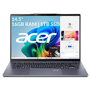 $434.30 Acer Swift Go 14 AI Laptop Snapdragon X Plus 16GB LPDDR5X 1TB SSD 14.5