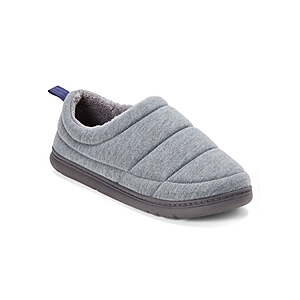 Dearfoams Cozy Comfort Men's Jersey Closeback Slippers $10 