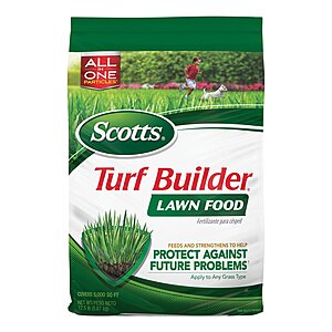 Select Lowe's Stores: 12.5 lb Scotts Turf Builder Lawn Food (5000-sq ft) $10.20 (In-Store Only)