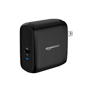 Amazon Basics 65W One-Port GaN USB-C Wall Charger for $15.29