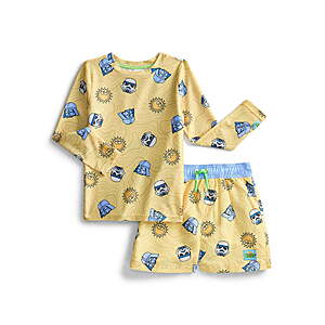 $4.38 Character Toddler Boy Rash Guard Swim Set, 2-Piece (Star Wars and Peanuts in various sizes)