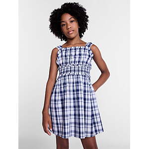 $3.25 Weekend Academy Girls Printed Tank Dress with Smocked Waist, Sizes 4-18
