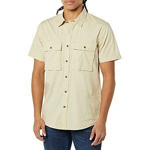 $2.25 to $4.79 Amazon Essentials Men's Standard-Fit Short-Sleeve Two-Pocket Utility Shirt (XS, S and M only)