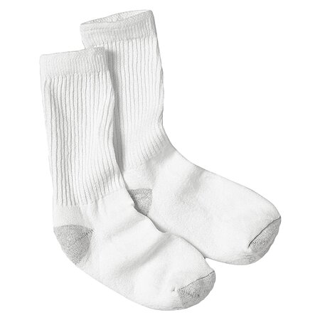 $5.70 Hanes Women's Crew Socks White (8-12) 10-Pack Amazon