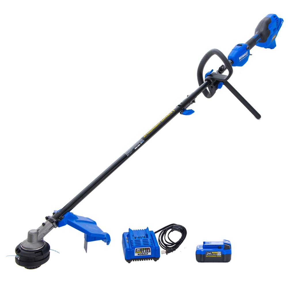 Kobalt 24-volt 15-in Split Cordless String Trimmer with Attachment Capable and Edger Capable (Battery & Charger Included) | KMS 1024A-03 $139