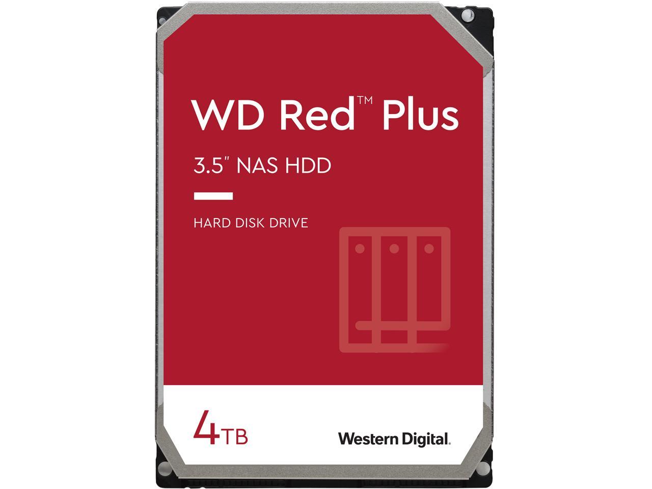 WD 4TB Red Plus NAS HDD $99.99 AC shipped @newegg, 5400 RPM 64MB Cache 3.5 Inch, WD40EFRX