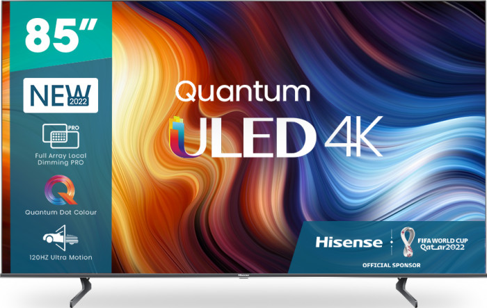 Hisense ULED Premium U7H QLED Series 85-inch Class Quantum Dot Google 4K Smart TV (85U7H, 2022 Model) $1599.99