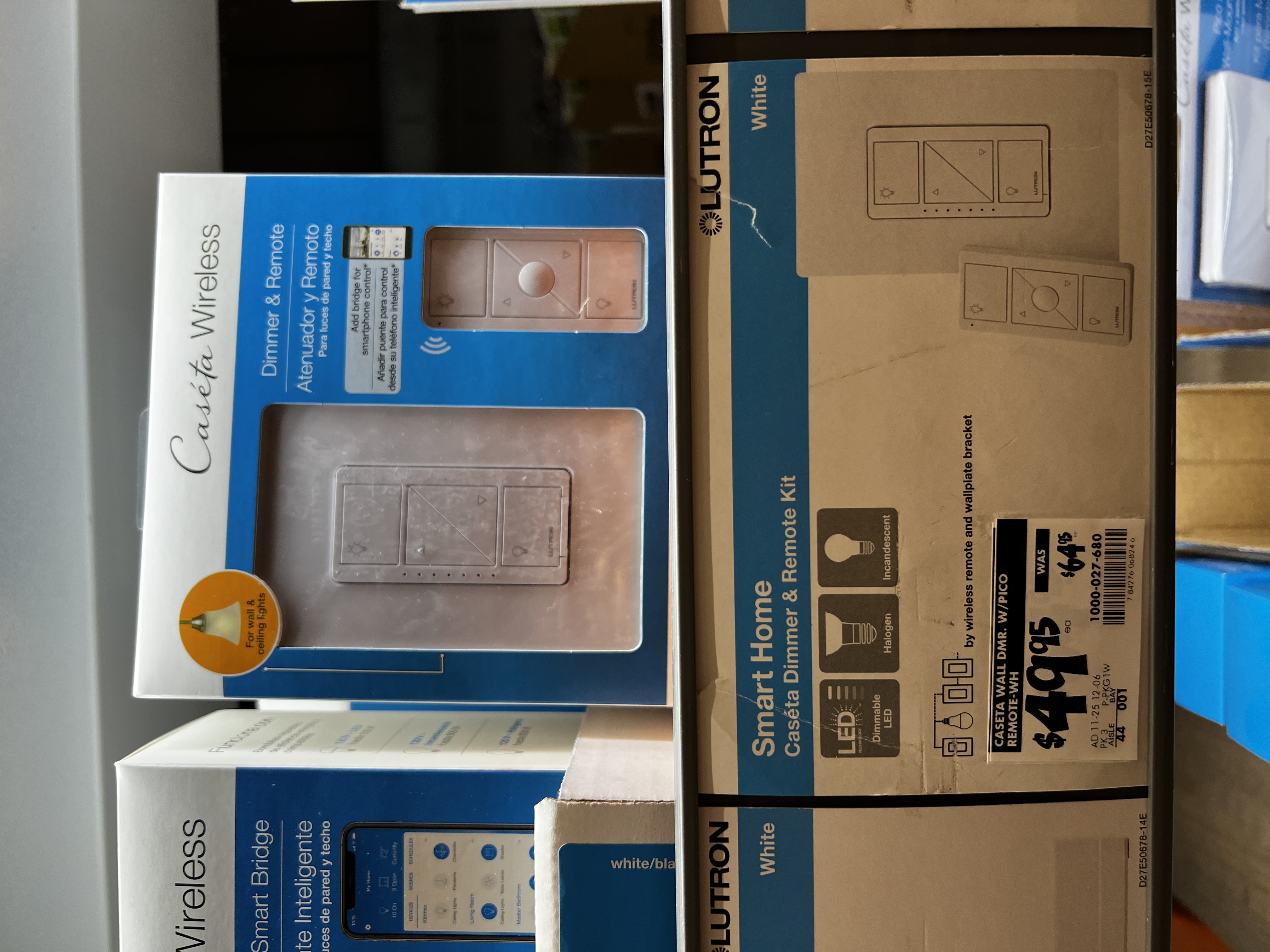 Lutron Caseta Smart Dimmer Switch with Pico Remote (In Store Only) $49.95