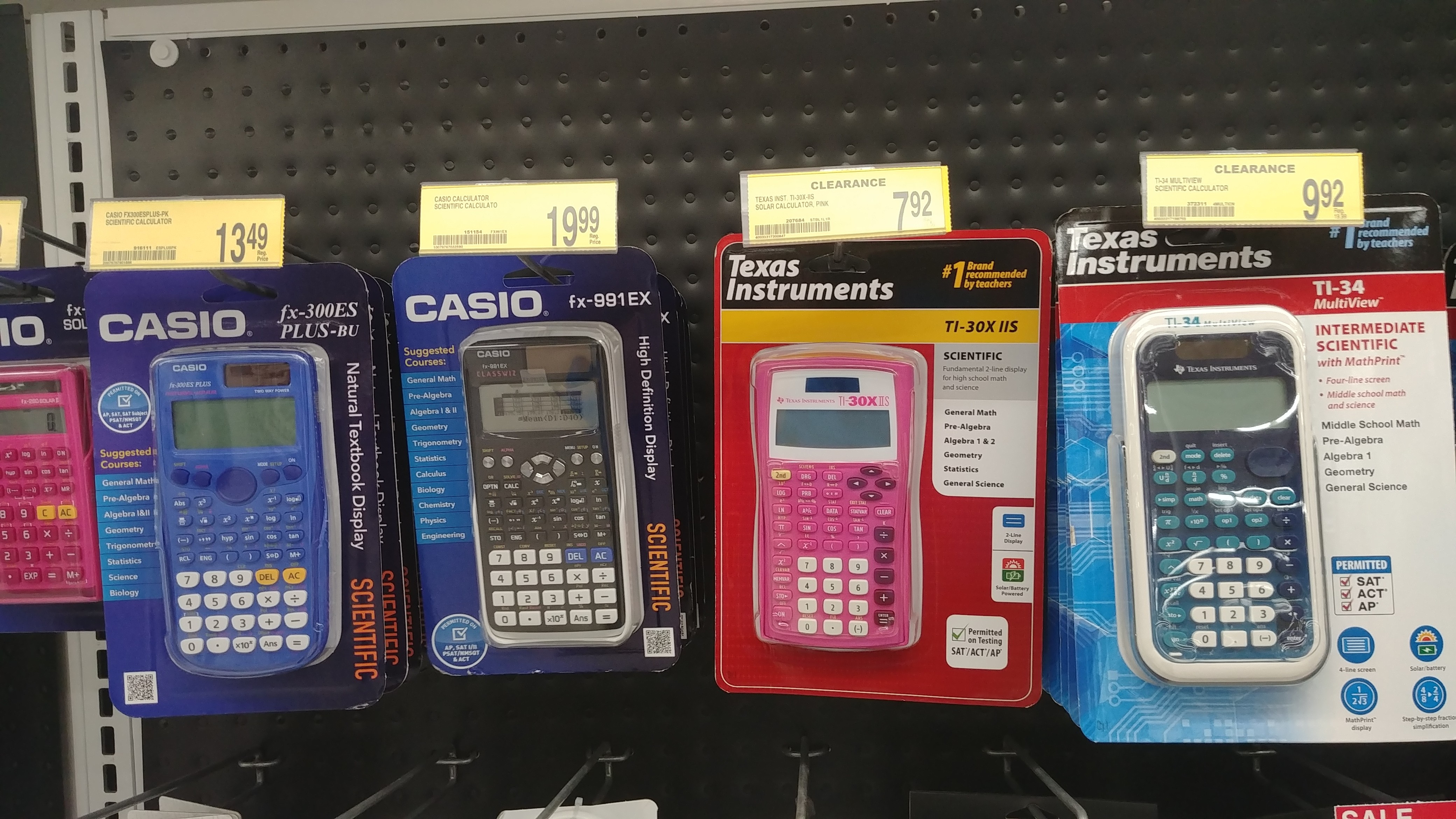 Clearance - Office Depot Fountain Valley, CA - Scientific Calculators $7.92