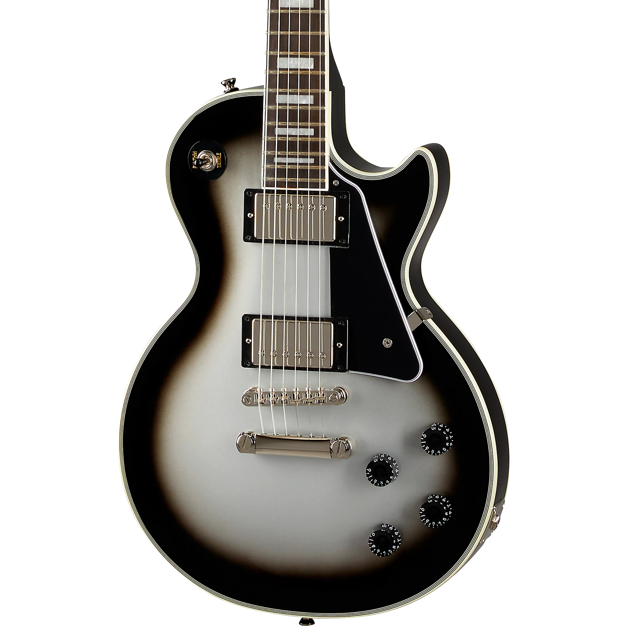 Epiphone Les Paul Custom Limited Edition Electric Guitar (SilverBurst) $599 + Free Shipping