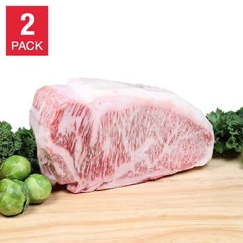 Costco - Authentic Wagyu Japanese A5 Wagyu Striploin Roast, 2-count, minimum 6 lbs total - $399 FS