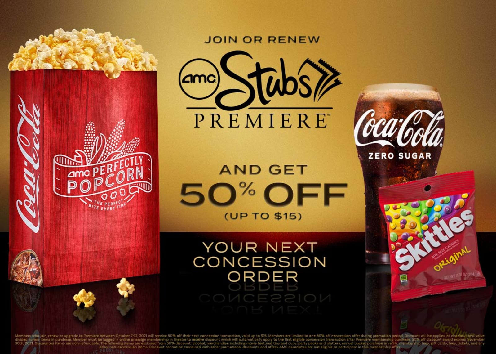 AMC Theatres Join or Renew AMC Stubs Premiere Get 50 Off Next