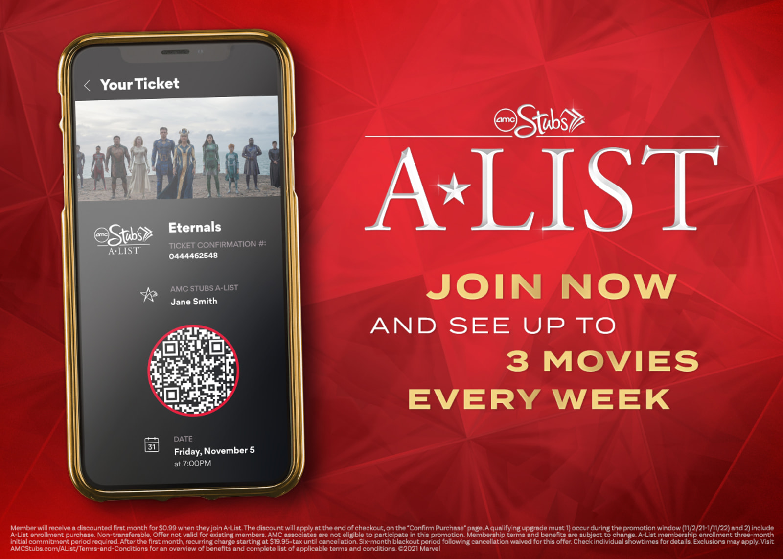 AMC Theatres: 1-Month AMC Stubs A-List Membership